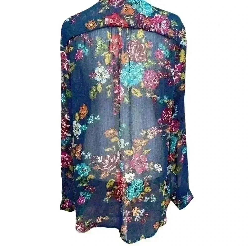 KUT from the Kloth blue floral blouse (approx. size M see measurements) - Picture 4 of 6